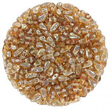 Czech DropDuo Perlen 3x6mm Crystal celsian 00030/22501